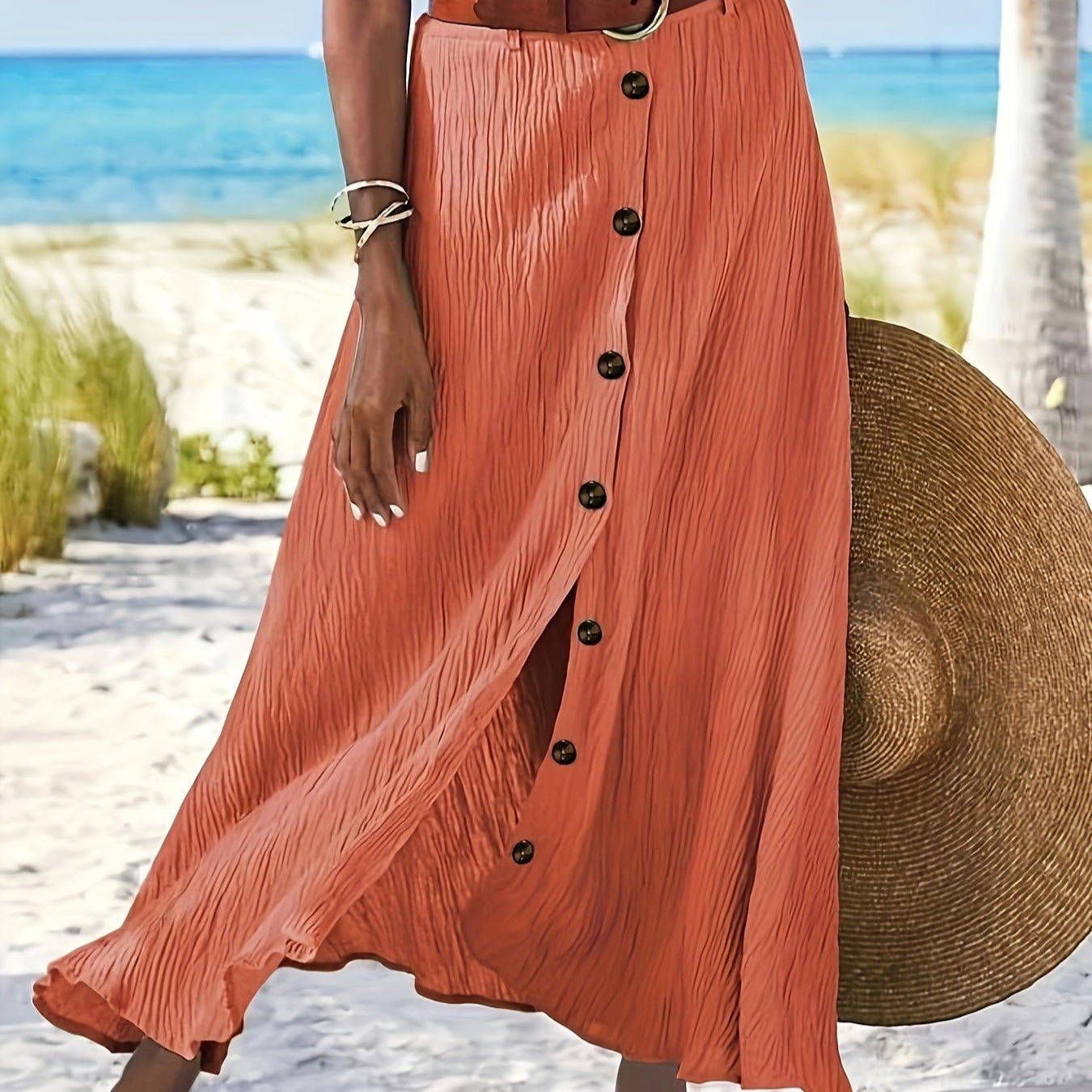 Permatoma Midi Sijonas su Iškirpte