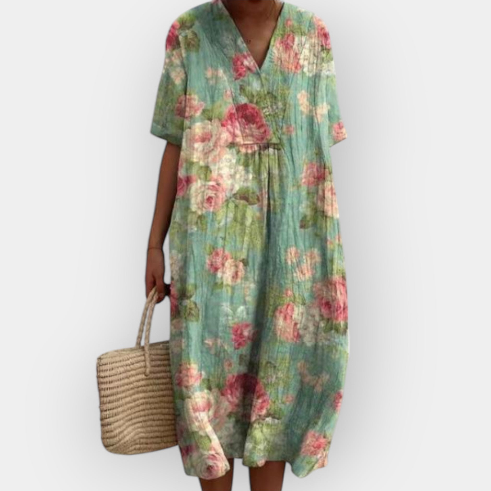 Gėlių Suknelė Vasaros Dienoms