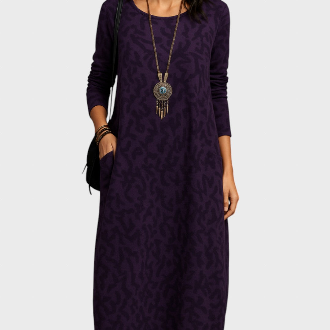 Mėnulis | Elegantiška žiemos suknelė su kišenėmis