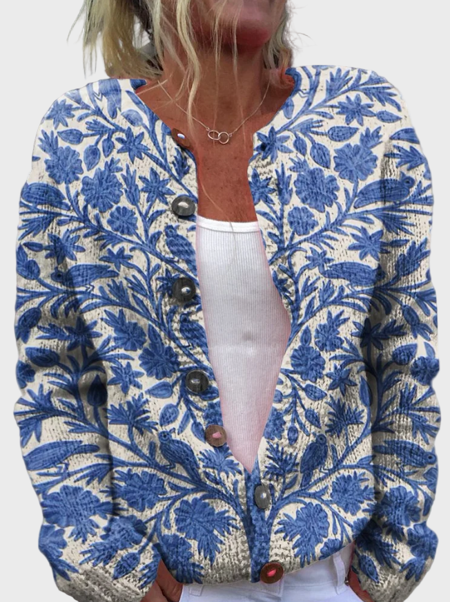 Nertinis liemenė su gėlių raštu