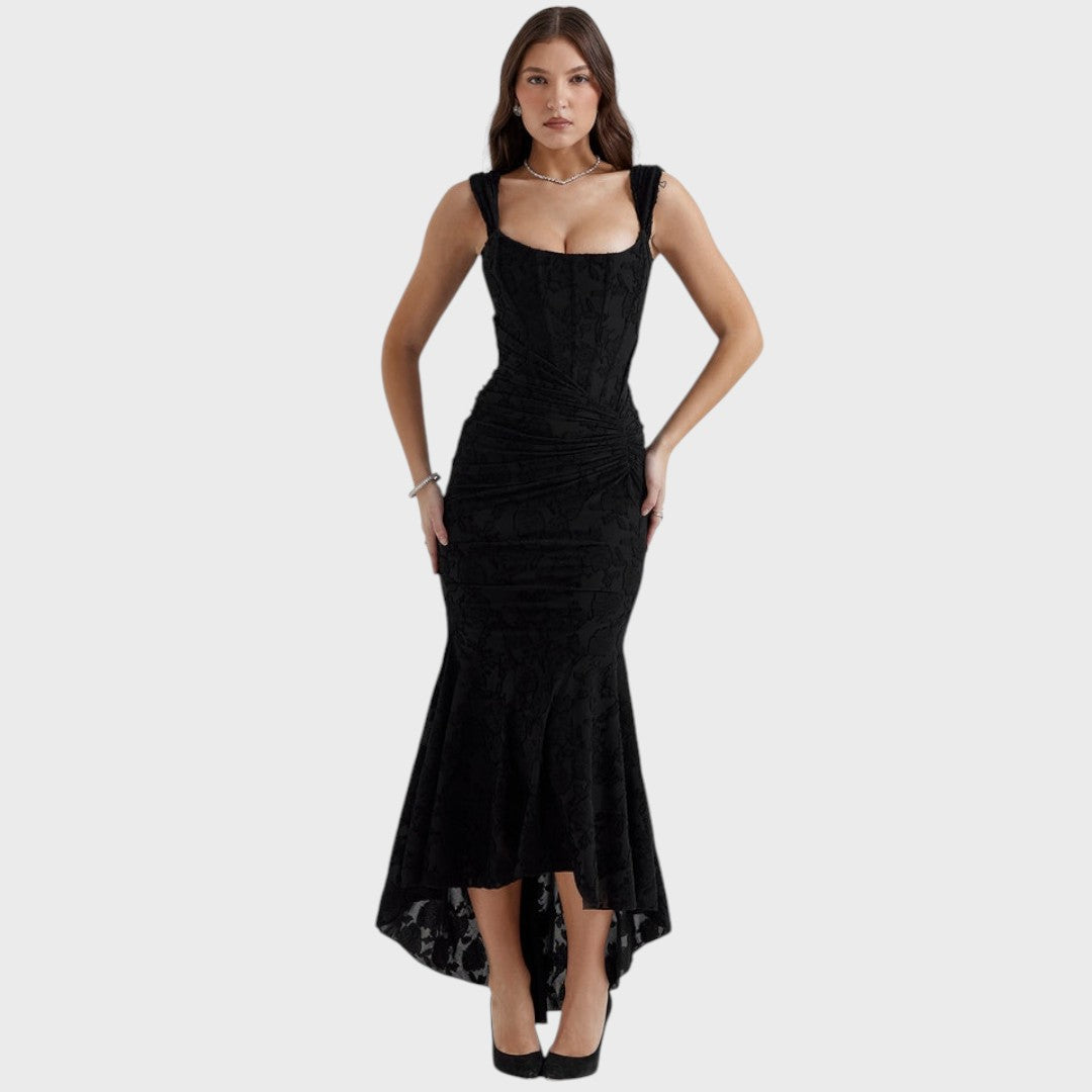 Beatričė | Drapuota korsetinė suknelė