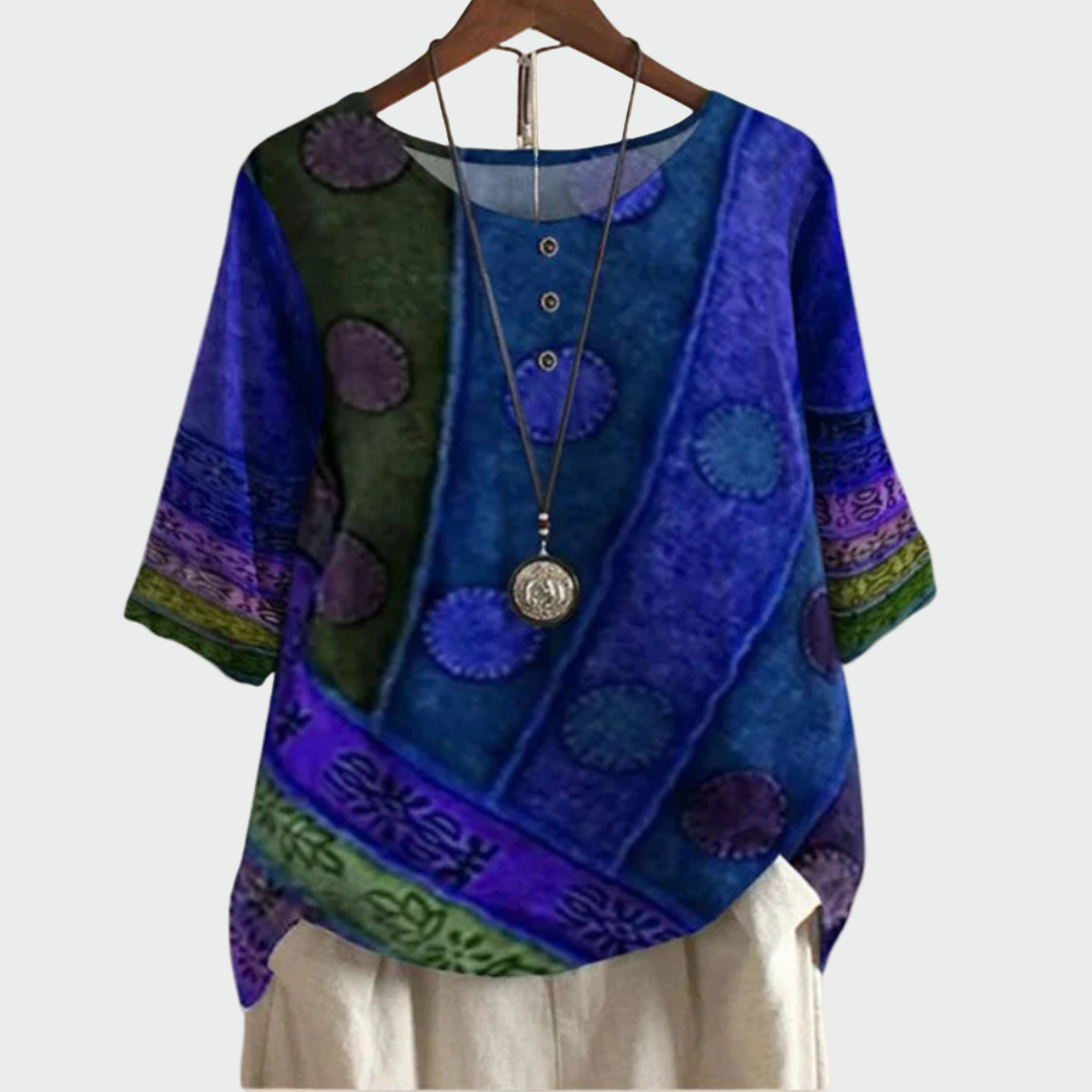 Minkštas marškinėliai su meniniu dizainu