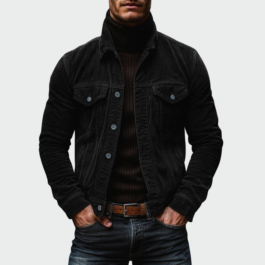 Matéo™ | Vintage Medvilnės Švarkas