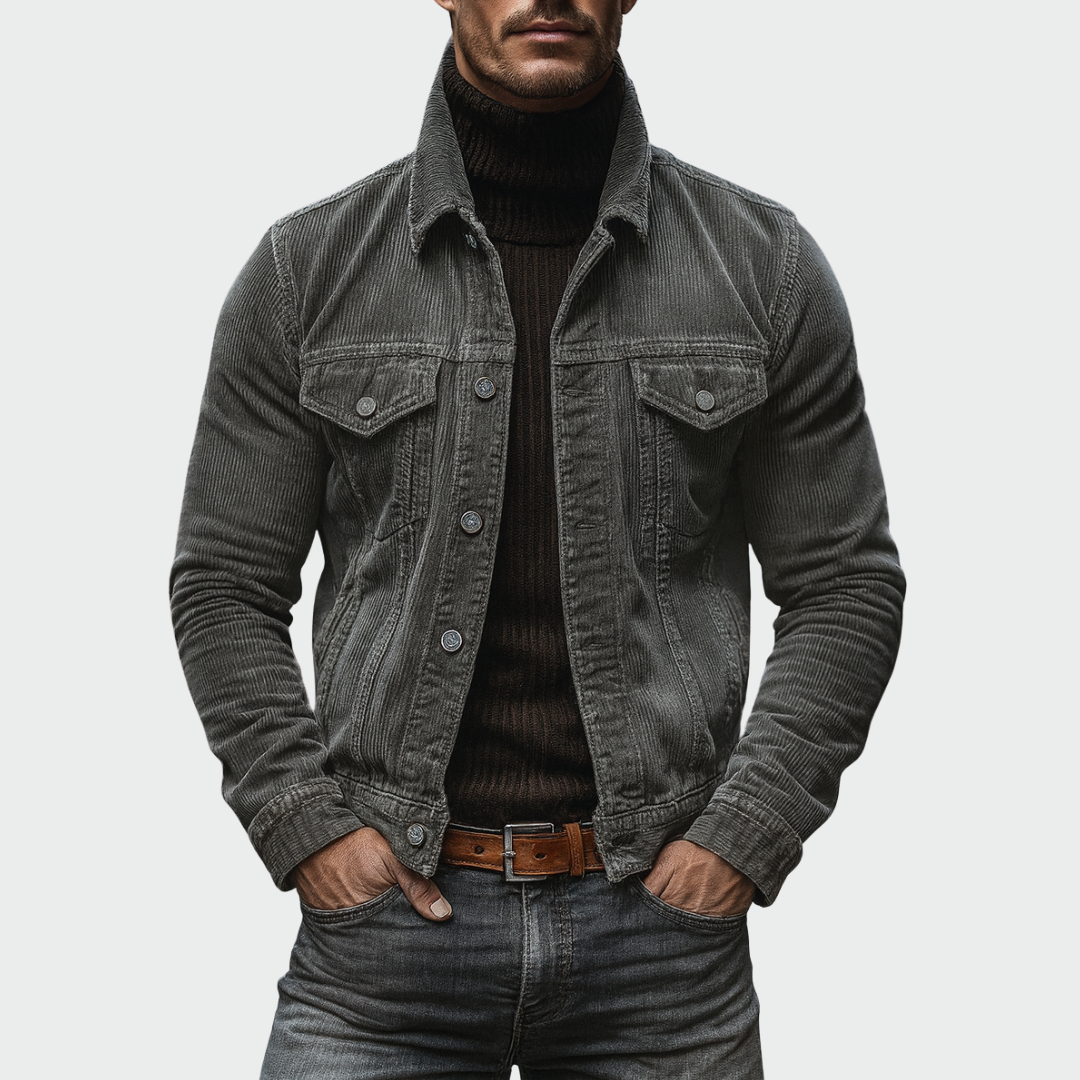 Matéo™ | Vintage Medvilnės Švarkas