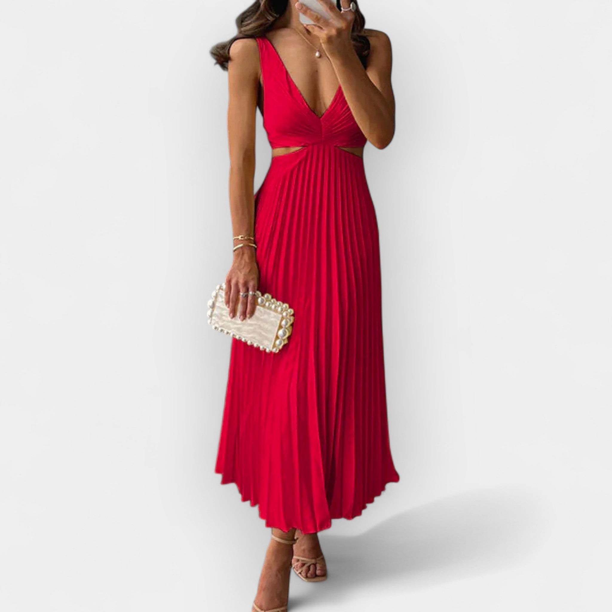 Midi Suknelė iš Satino