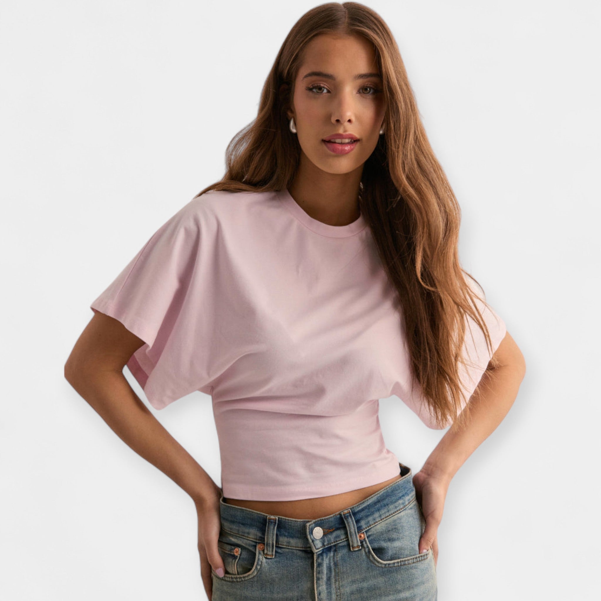 Marškiniai su Patogiais Platiais Rankovėmis