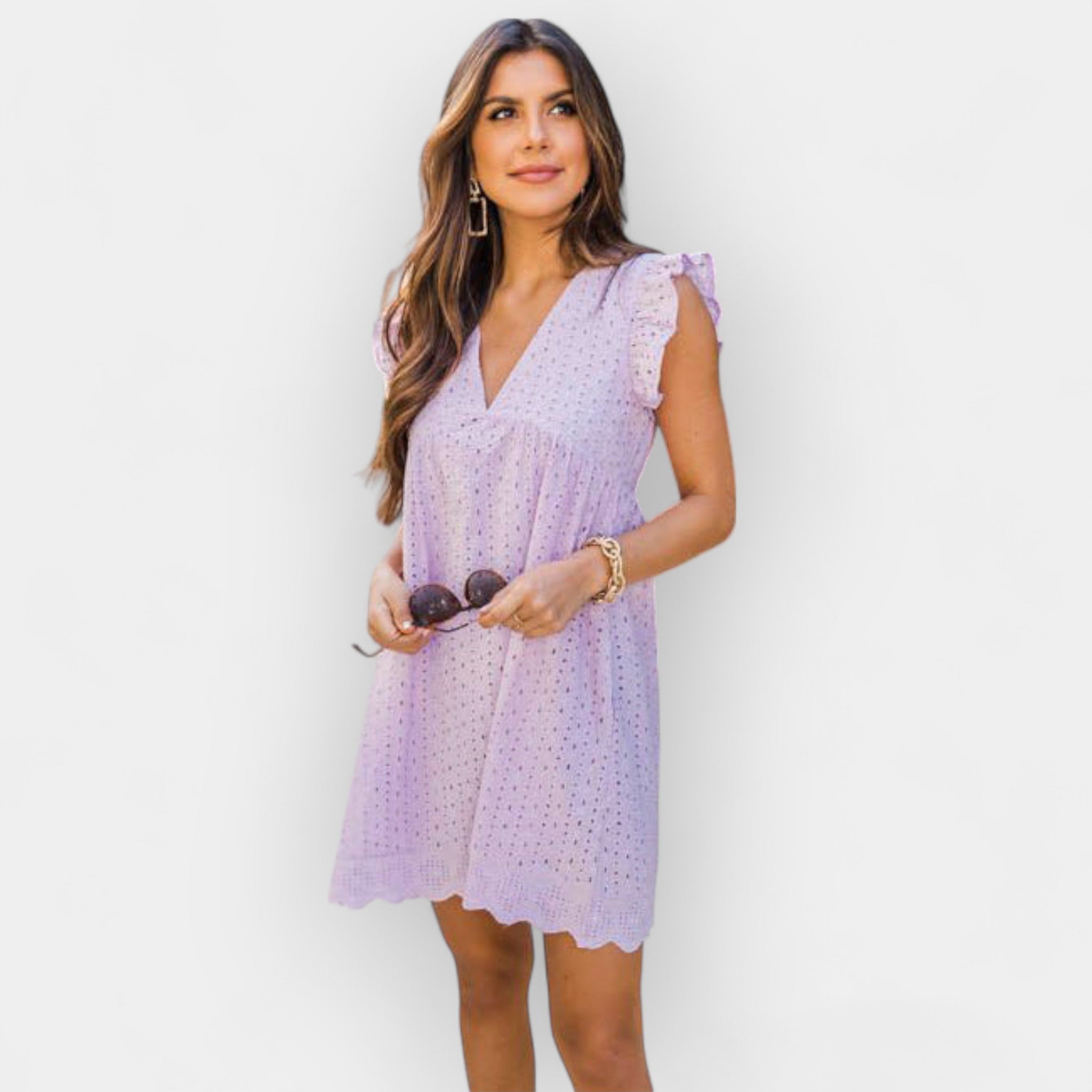 Vasaros Suknelė su Paslėptu Šortuku ir Kišenėmis